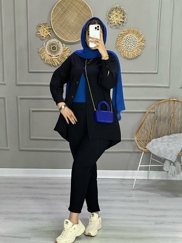 0758_ ست مانتو شلوار نارسیس