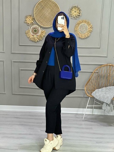 0758_ ست مانتو شلوار نارسیس