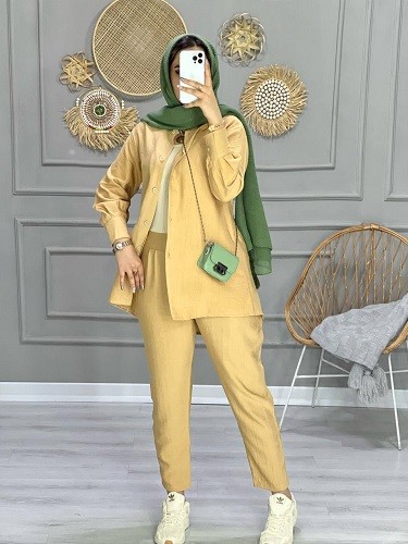 0758_ ست مانتو شلوار نارسیس