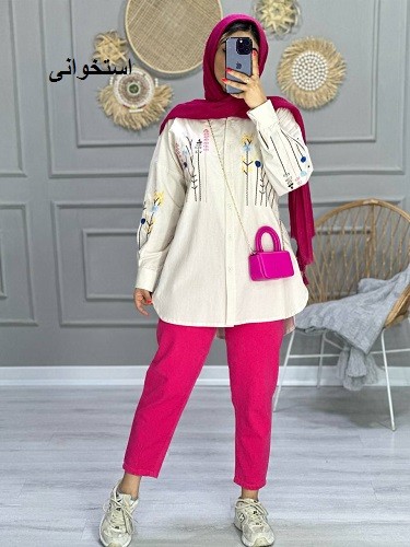 0759_ مانتو لینن قاصدک