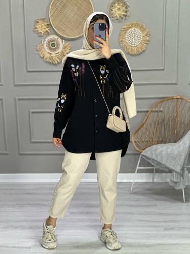 0759_ مانتو لینن قاصدک