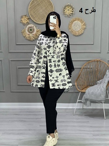 0765_ ست مانتو شلوار پونک