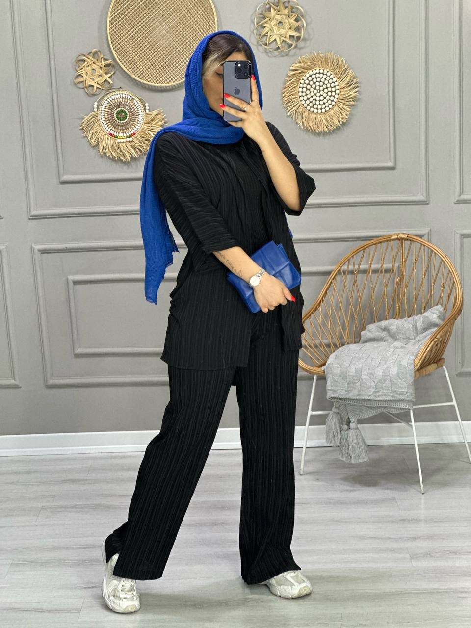 0766_ ست مانتو شلوار کراش