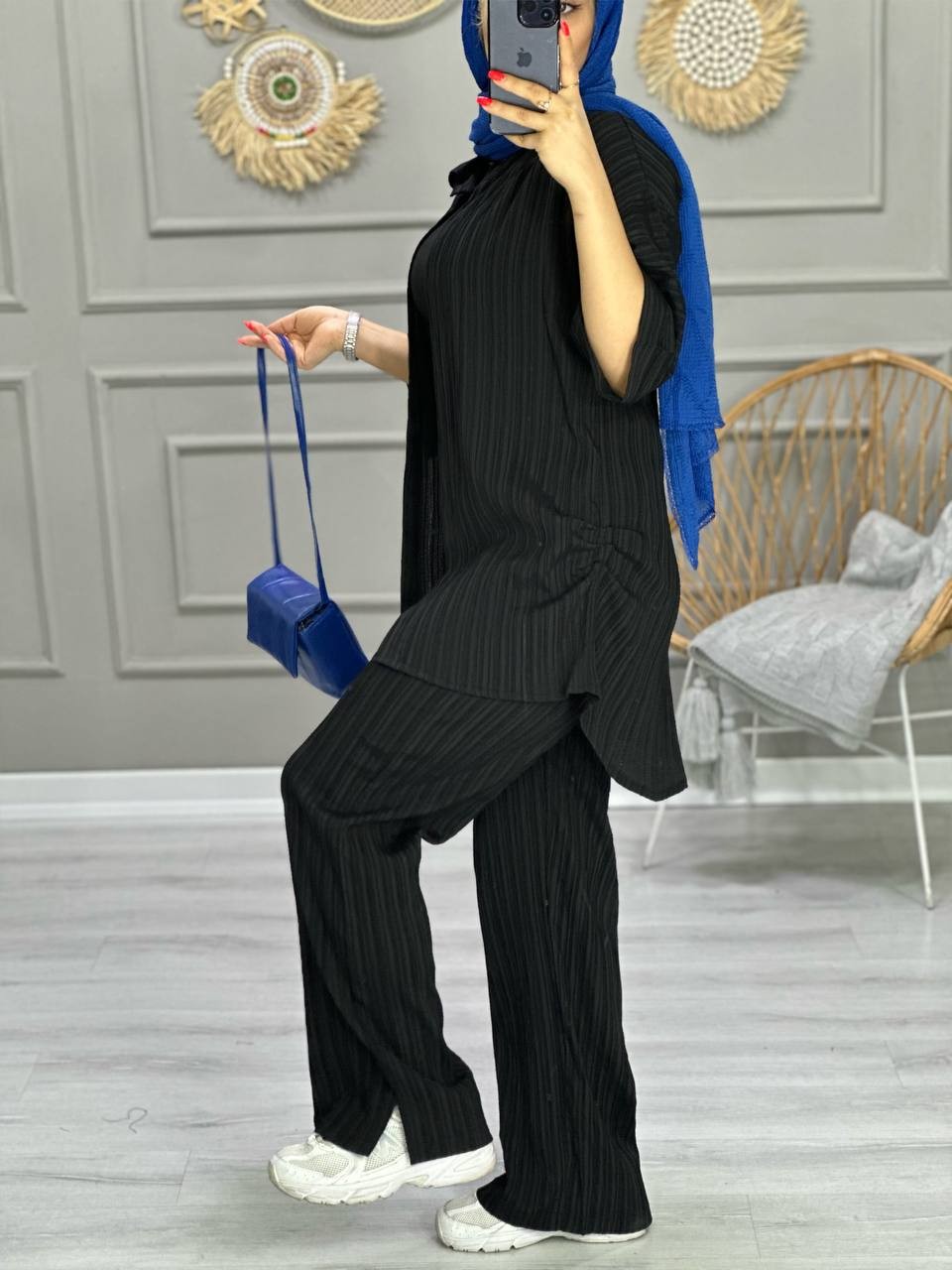 0766_ ست مانتو شلوار کراش