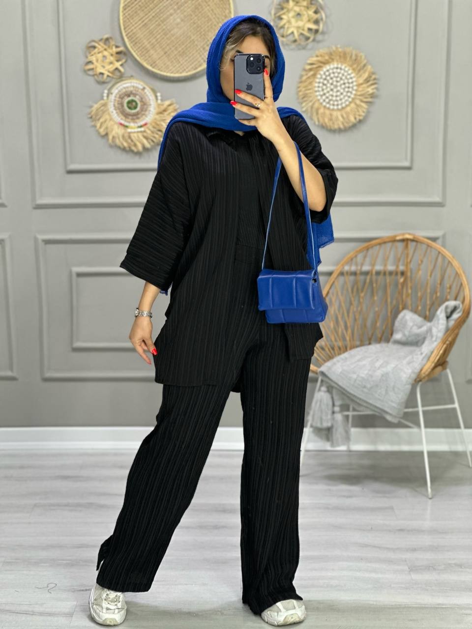 0766_ ست مانتو شلوار کراش