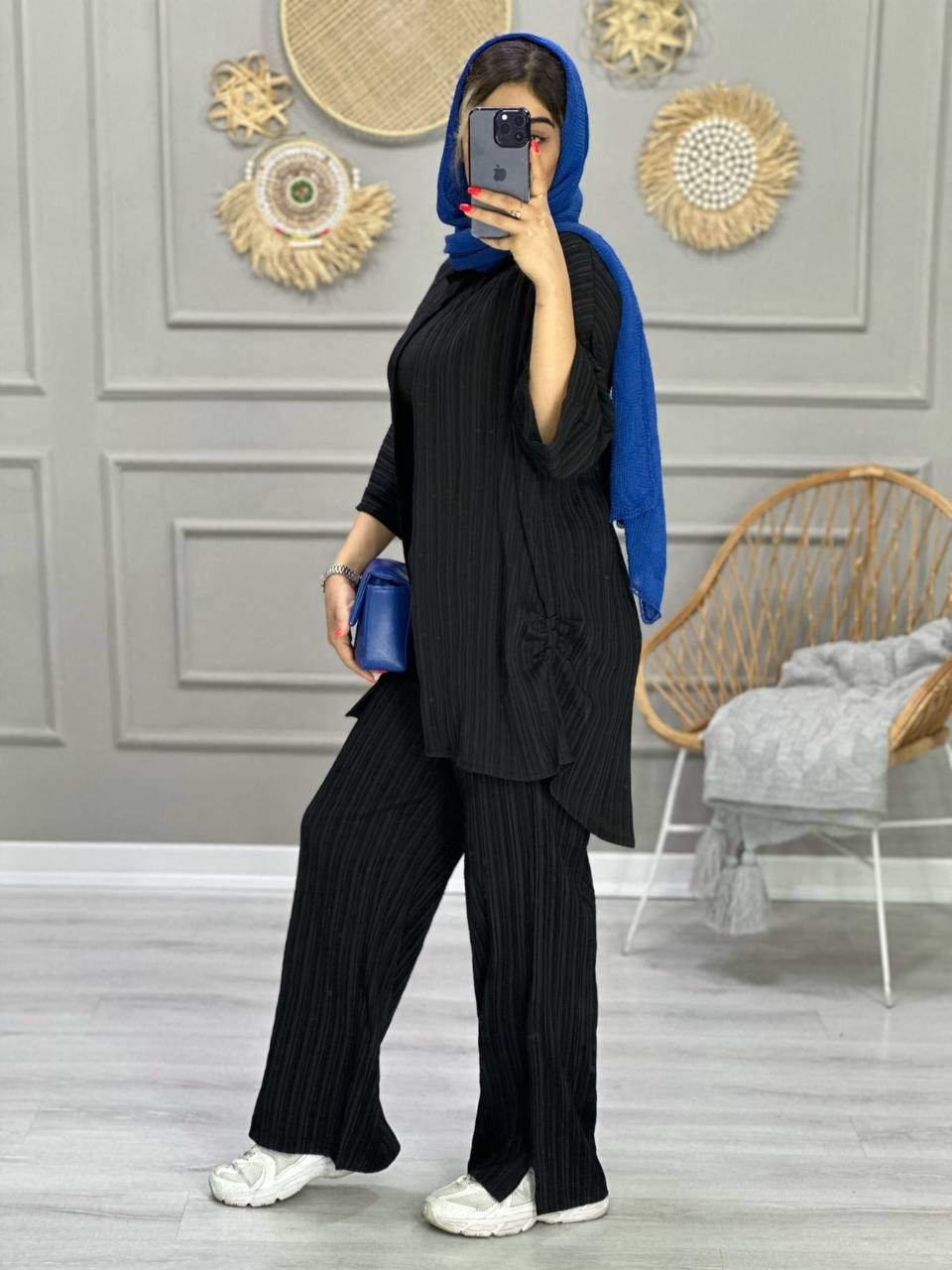 0766_ ست مانتو شلوار کراش