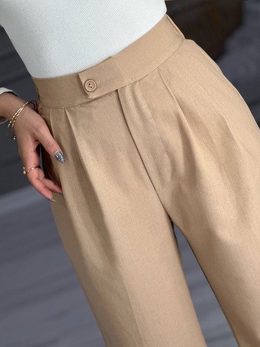 0768_ شلوار بگ لینن