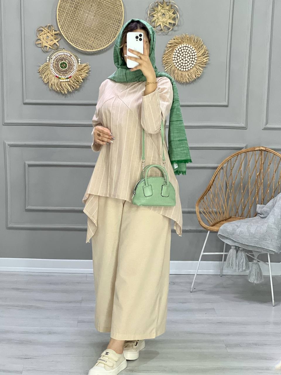 0775_ ست مانتو شلوار فافا