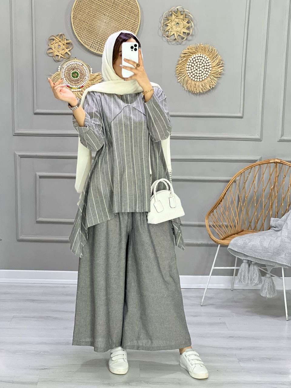 0775_ ست مانتو شلوار فافا