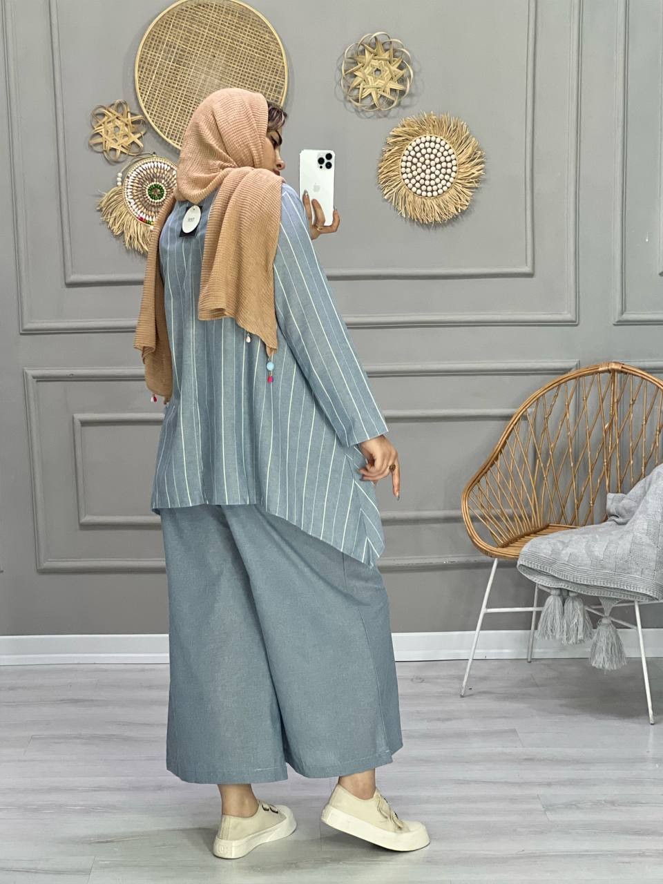 0775_ ست مانتو شلوار فافا