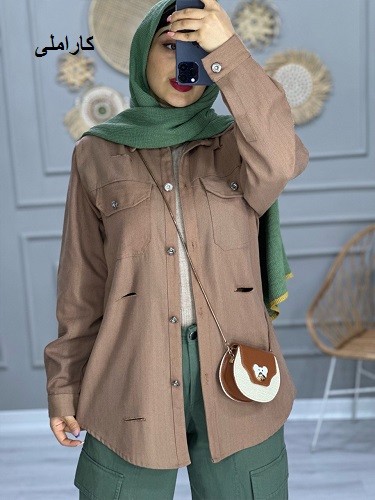 0789_مانتو پاییزی موکا