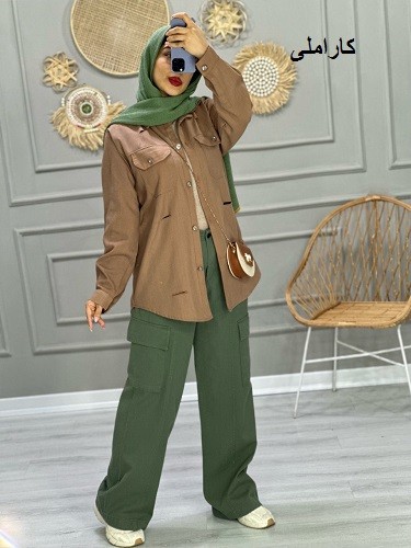 0789_مانتو پاییزی موکا