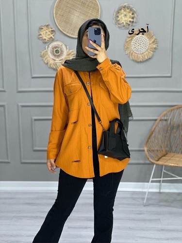 0789_مانتو پاییزی موکا