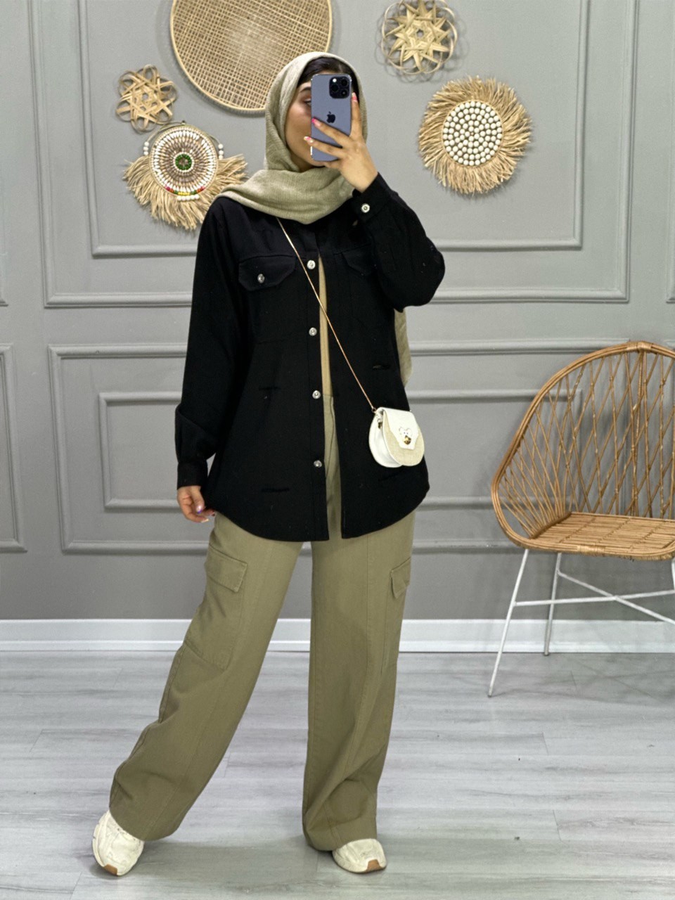 0789_مانتو پاییزی موکا