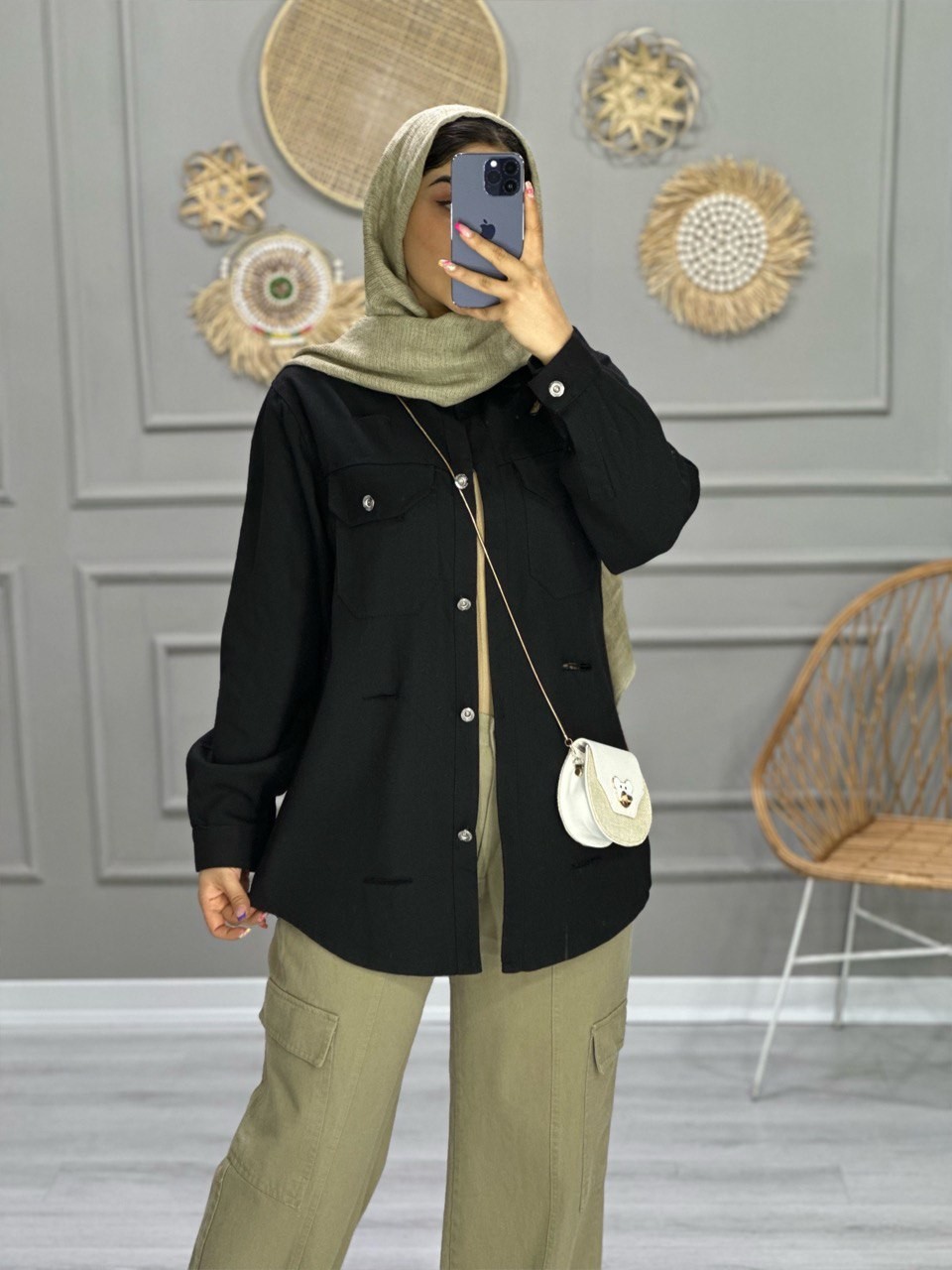 0789_مانتو پاییزی موکا