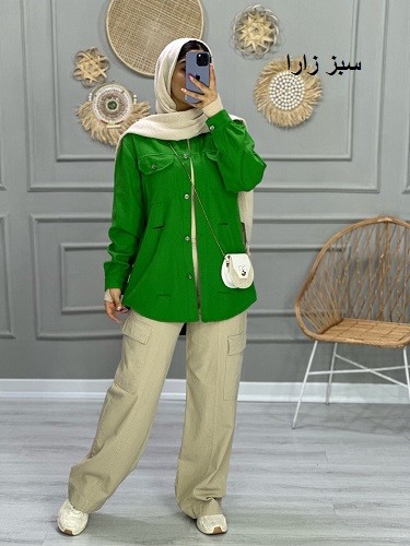 0789_مانتو پاییزی موکا