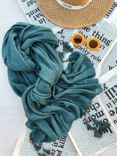 0173_شال منگوله مهره