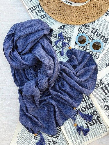 0173_شال منگوله مهره