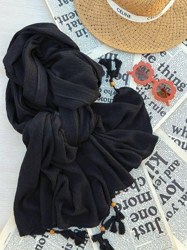 0173_شال منگوله مهره