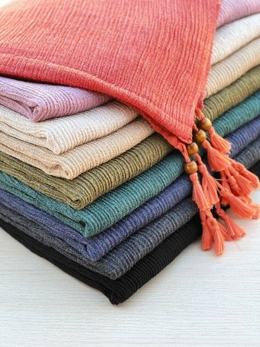 0173_شال منگوله مهره