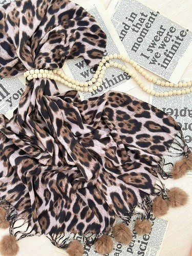 0186_شال موهر پلنگی