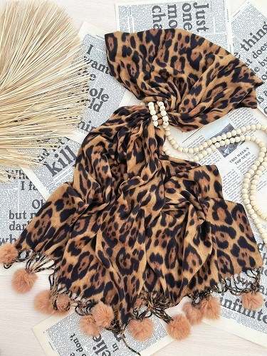 0186_شال موهر پلنگی