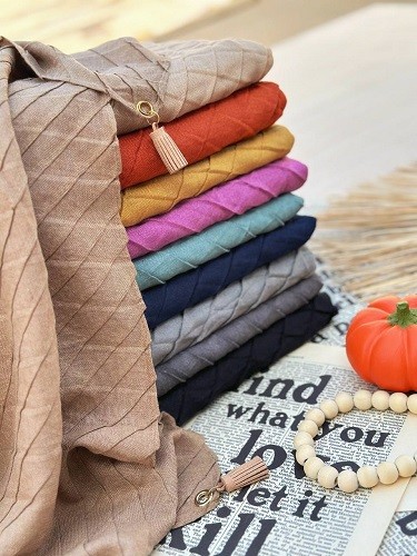 0189_شال منگوله چرم