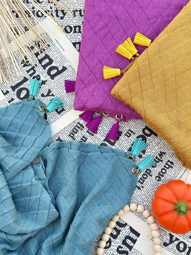 0189_شال منگوله چرم