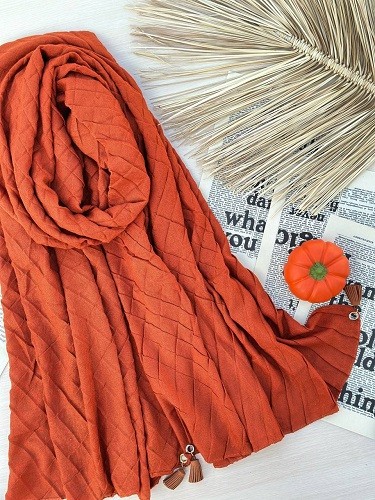 0189_شال منگوله چرم