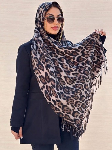 0205_شال موهر پلنگی آیما