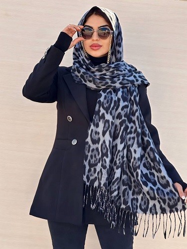 0205_شال موهر پلنگی آیما