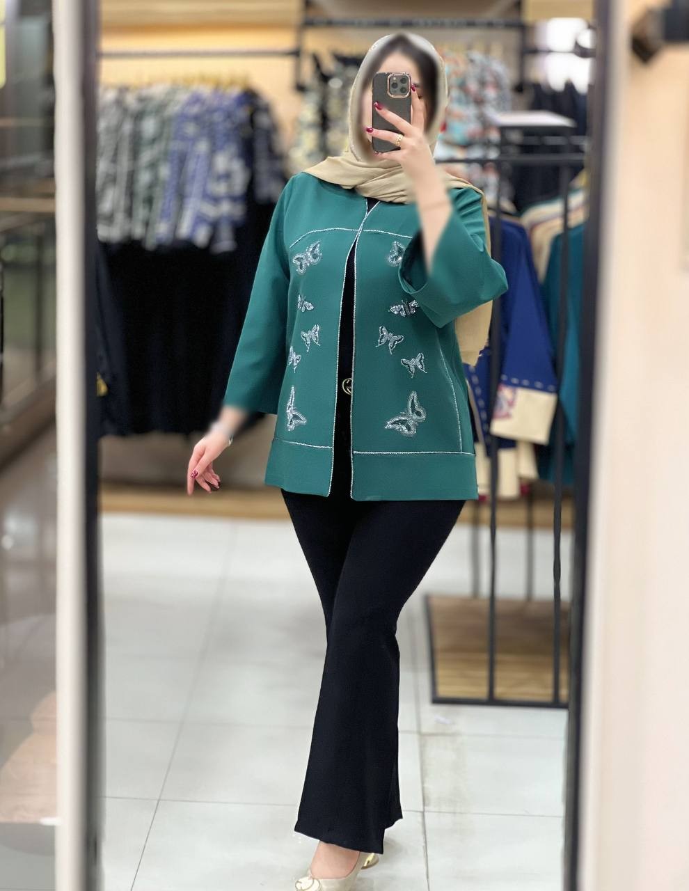 1090- کت مزونی پروانه