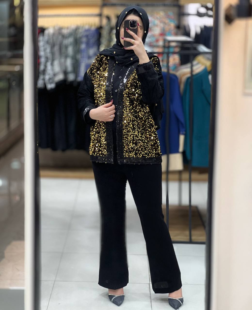 1085-کت مزونی پولکی