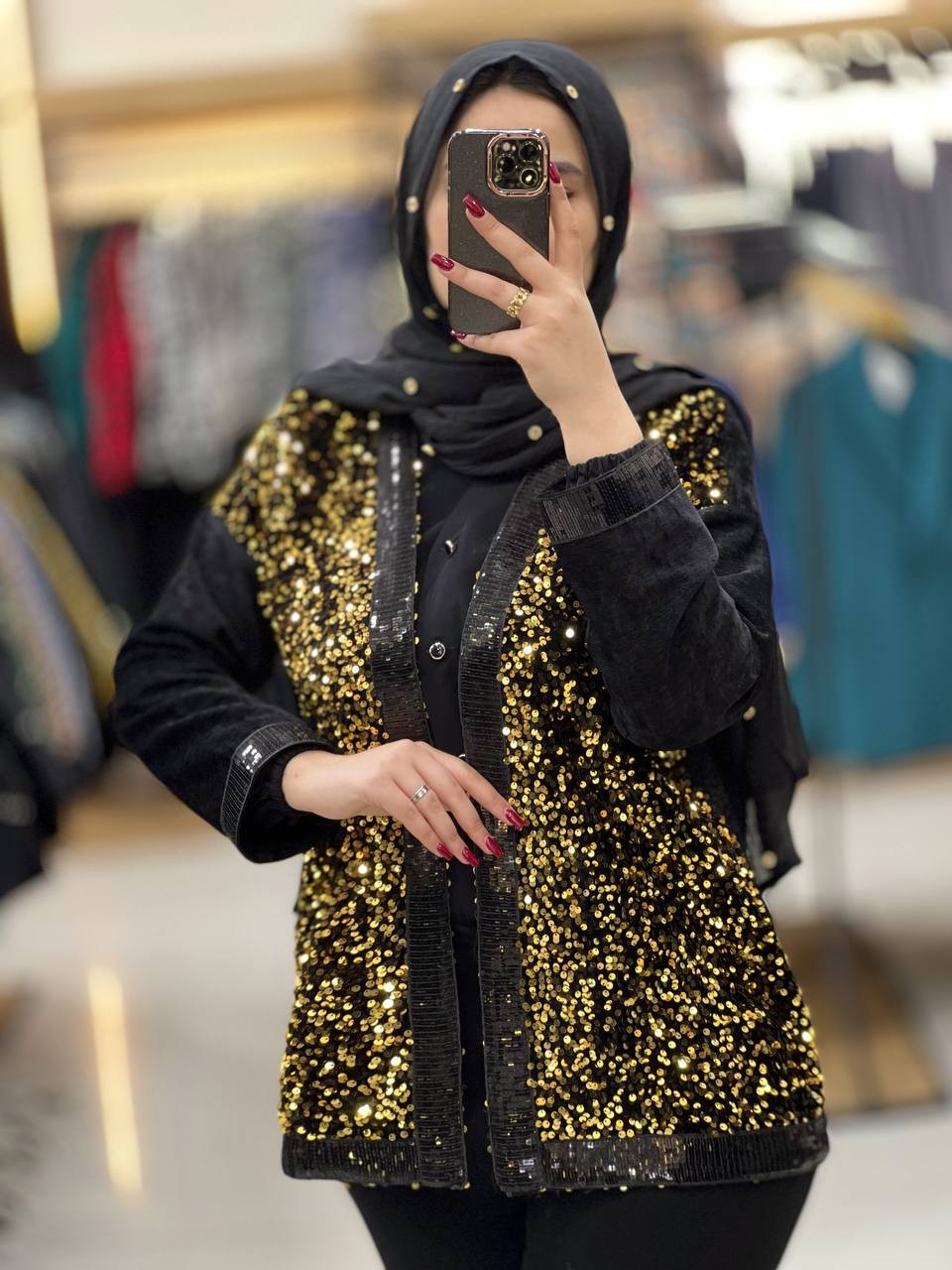 1085-کت مزونی پولکی