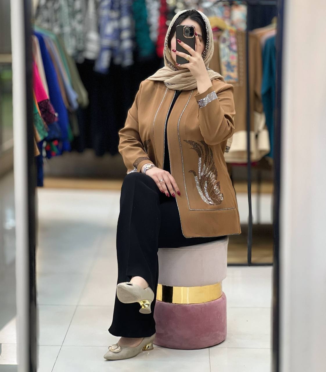 1083- مانتو مزونی ماهرو