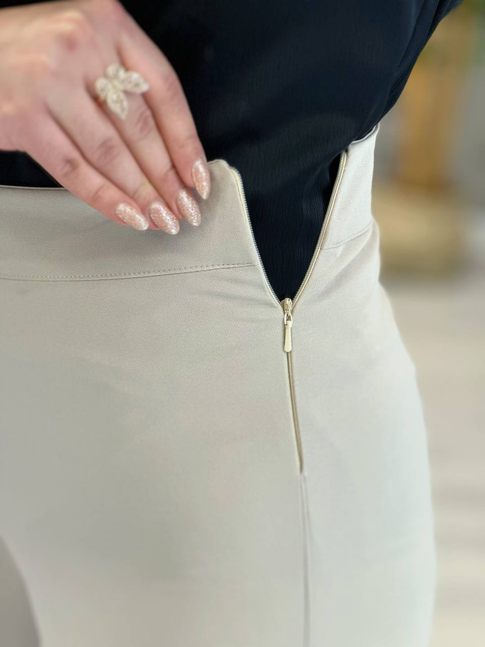 1109- شلوار بگ نسکافه