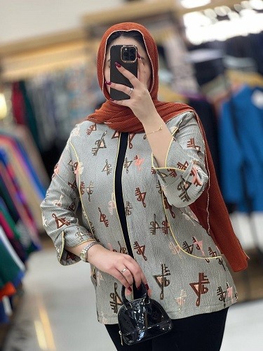 1114_ مانتو ژاکارد سما