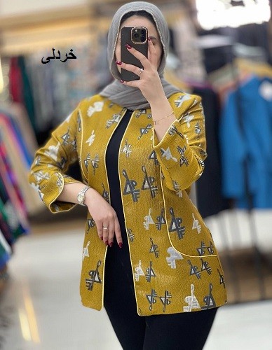 1114_ مانتو ژاکارد سما