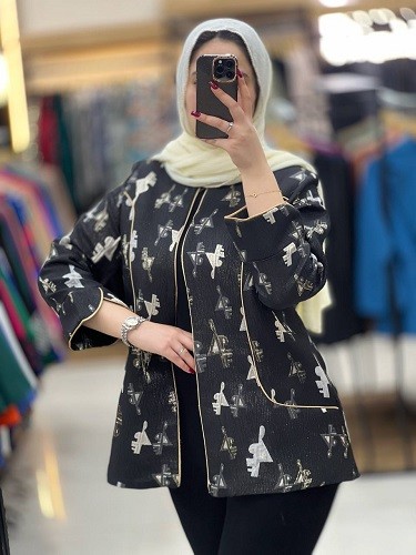 1114_ مانتو ژاکارد سما