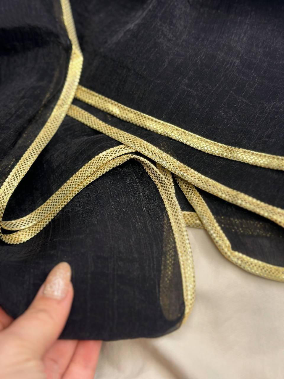 0218-شال مشکی کلارنس