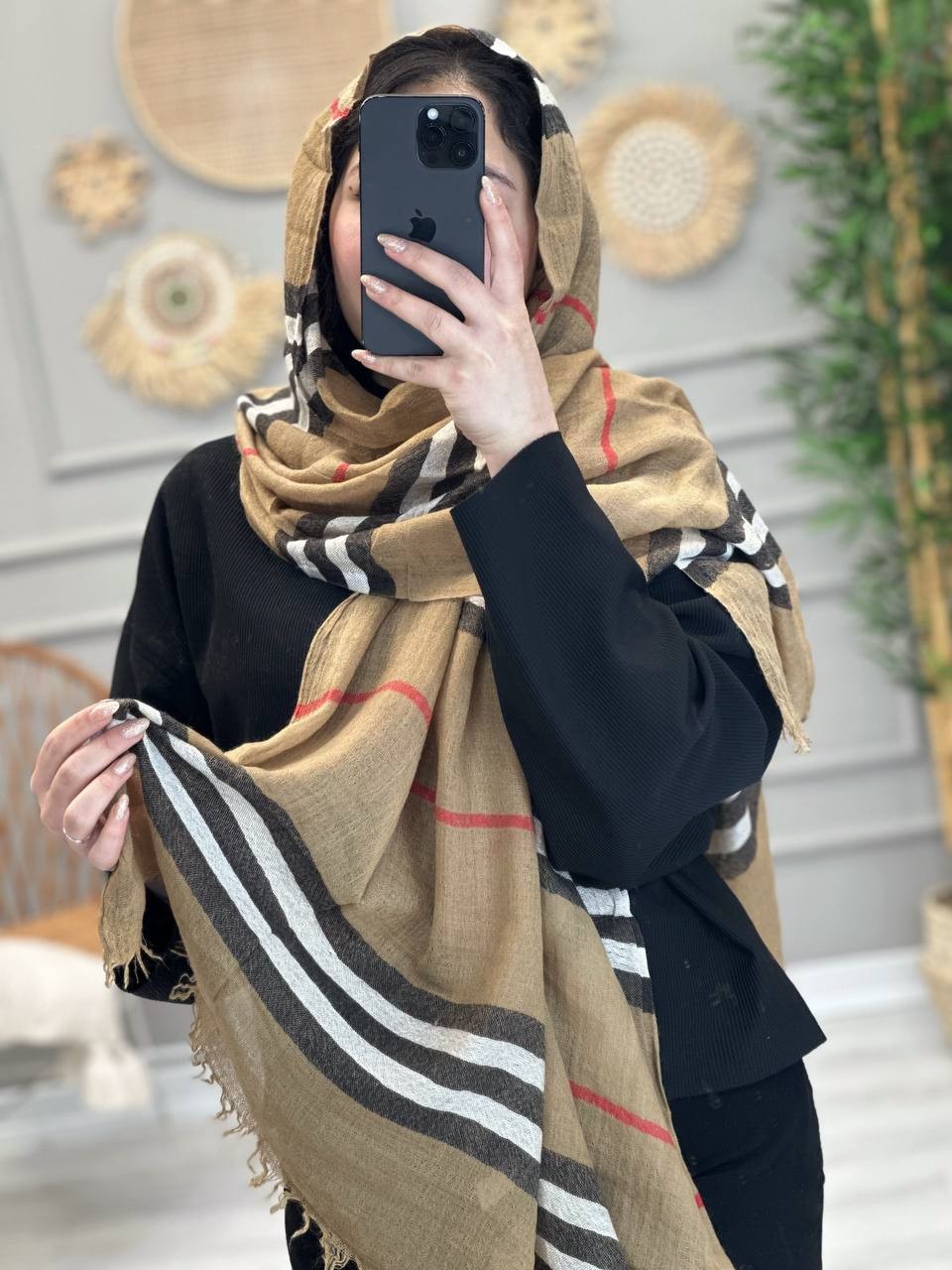 0219-شال باربری ترک