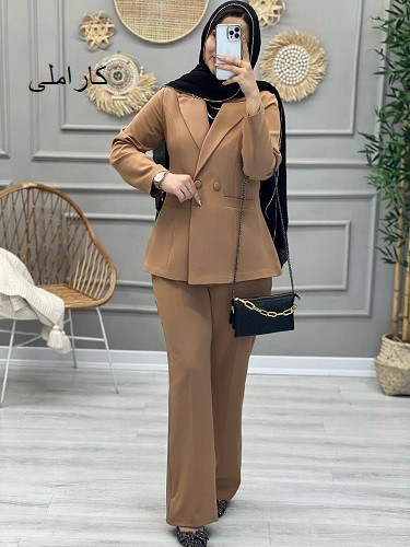 1077- کت و شلوار کاملیا