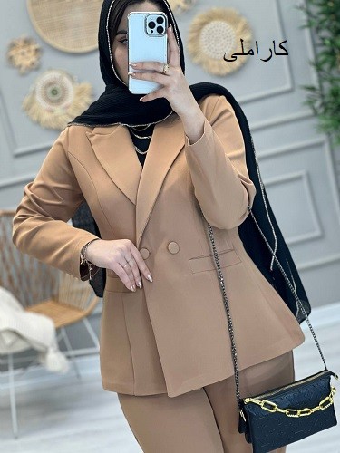 1077- کت و شلوار کاملیا