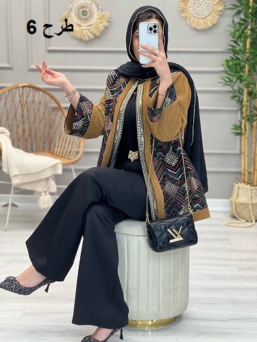 1129-مانتو مزونی سوزن دوزی برازنده