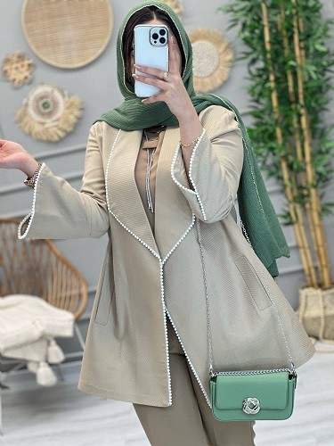 1099- مانتو کتی مروارید