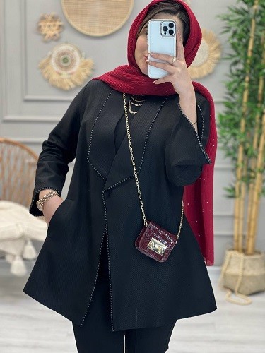 1099- مانتو کتی مروارید