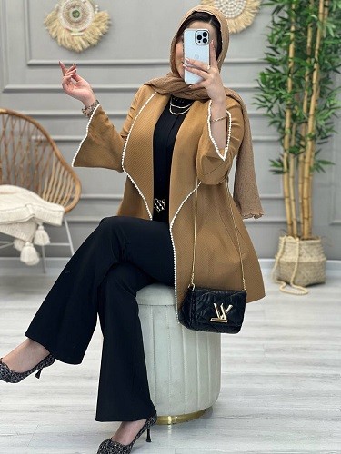 1099- مانتو کتی مروارید