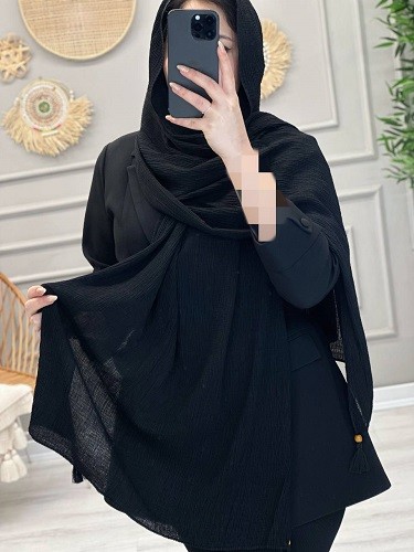 0221- شال مشکی بهاری (ویژه محرم)