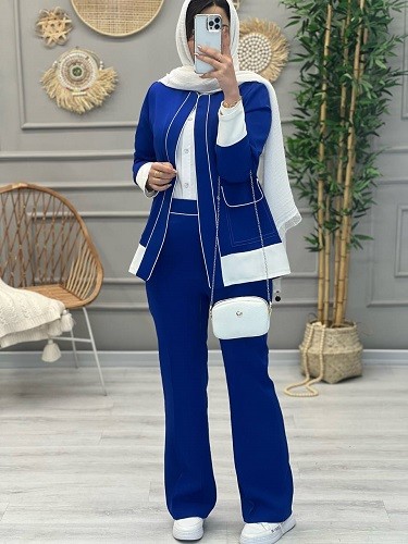 1138- کت و شلوار سروین