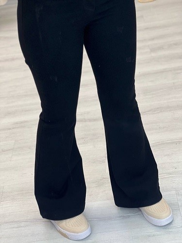 8380- بوت کات مشکی ساده